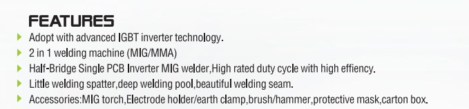 СЕРИЯ MIG DCINVERTERMIG/MMAWELDINGMACHINE